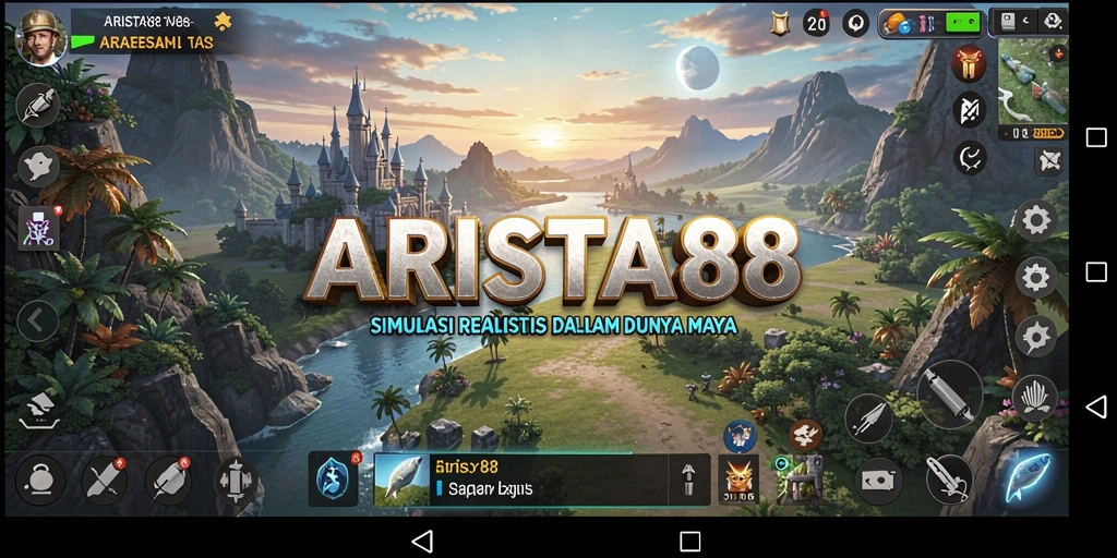 Tampilan gameplay ARISTA88 yang realistis dan mendalam.