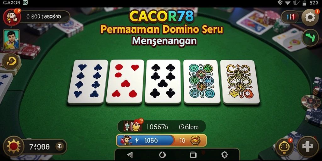 Tampilan gameplay menarik dari CACOR78 dengan suasana domino yang seru.
