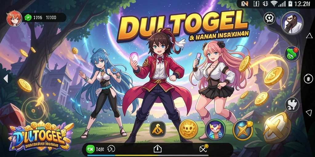 Tampilan gameplay DULTOGEL dengan karakter Anime yang menarik.
