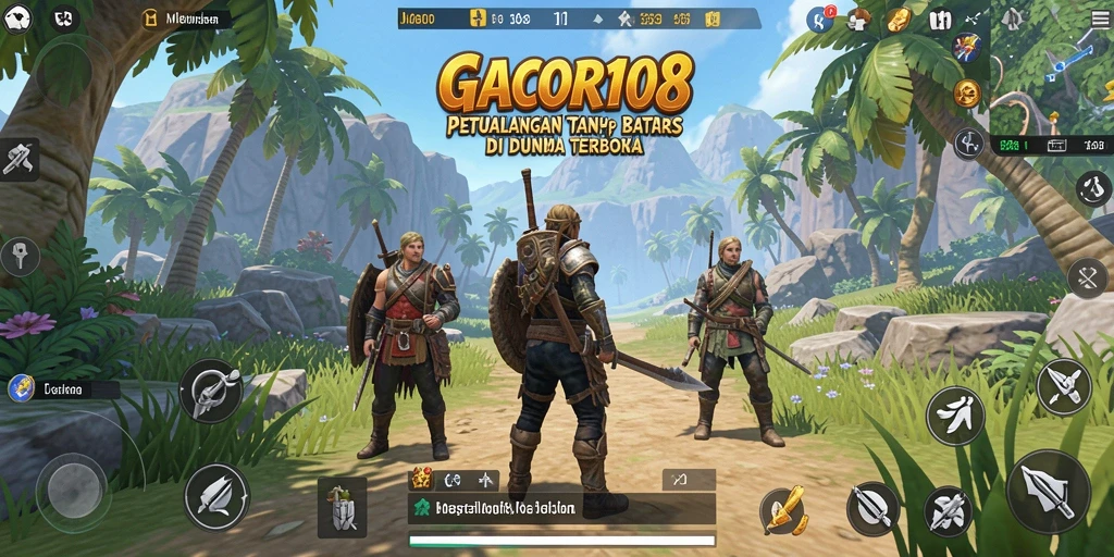 Tampilan gameplay GACOR108 yang memukau dan eksploratif.