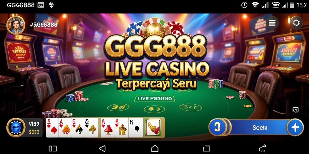 GGG888 menampilkan dealer langsung dan permainan kasino yang menegangkan.