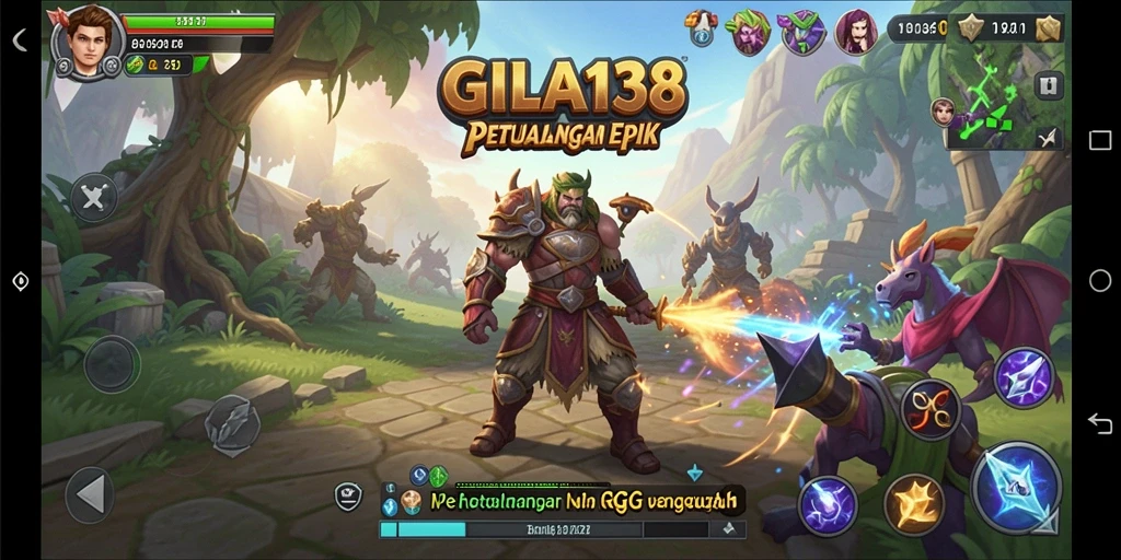 Screenshot gameplay GILA138 dengan karakter dan lingkungan menarik.