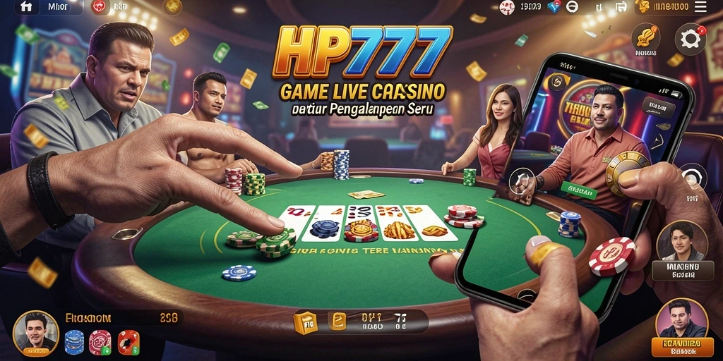 Gameplay Live Casino yang mendebarkan dan interaktif di HP777.