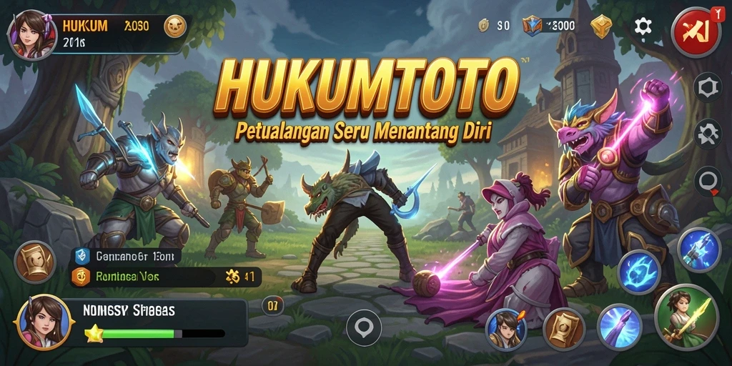 Tampilan gameplay HUKUMTOTO yang mendebarkan dan penuh tantangan.
