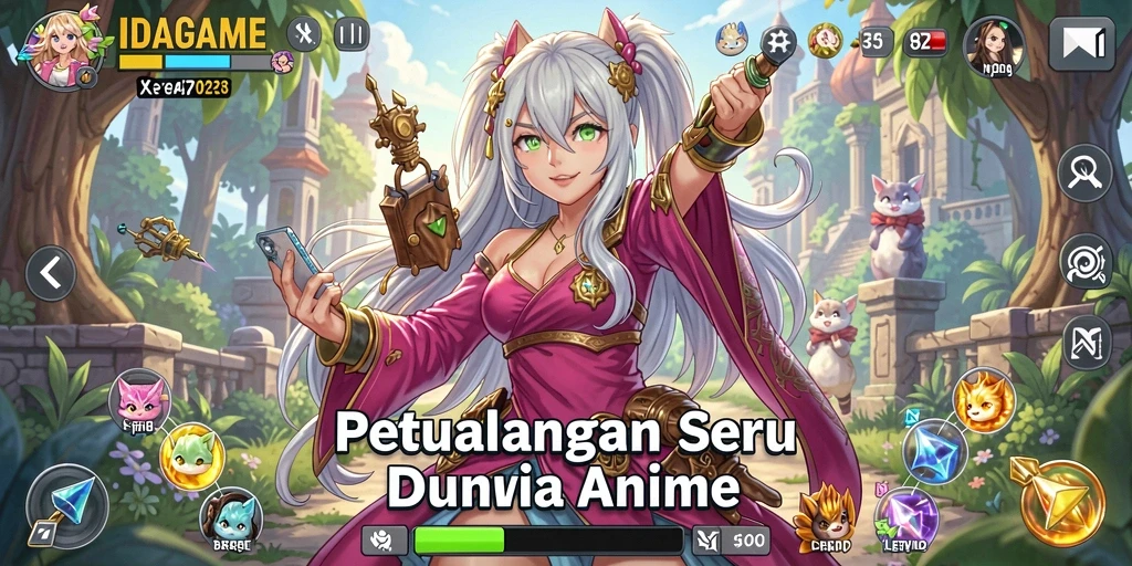 Gameplay IDAGAME yang penuh aksi dan petualangan seru.