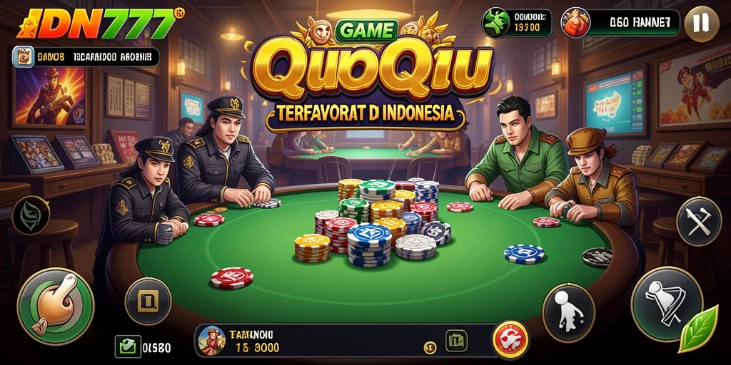 Tampilan gameplay seru dari IDN777 dalam permainan QiuQiu.