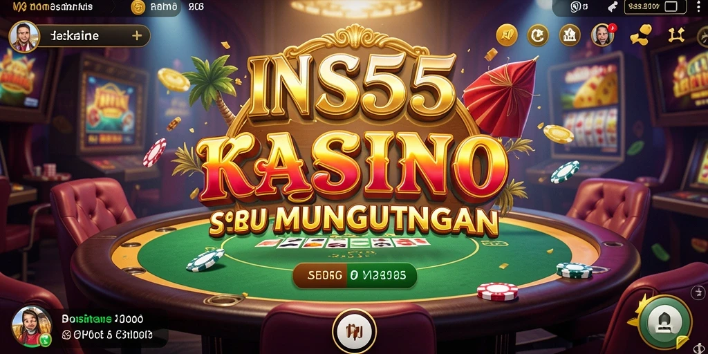 Tampilan gameplay seru dalam aplikasi Kasino INS55.