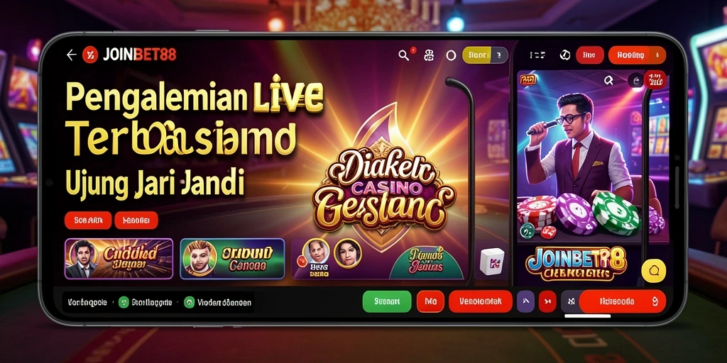 Screenshot dari gameplay LIVE di JOINBET88 dengan dealer profesional.
