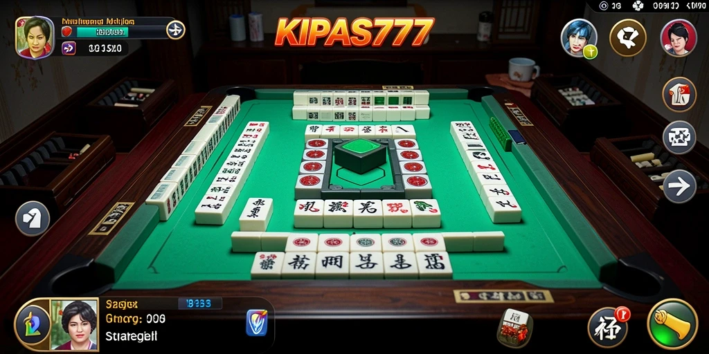 Screenshot gameplay KIPAS777 menampilkan suasana permainan Mahjong yang seru.