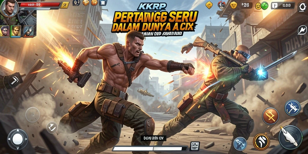 Tampilan layar gameplay yang mendebarkan dari KKRP.