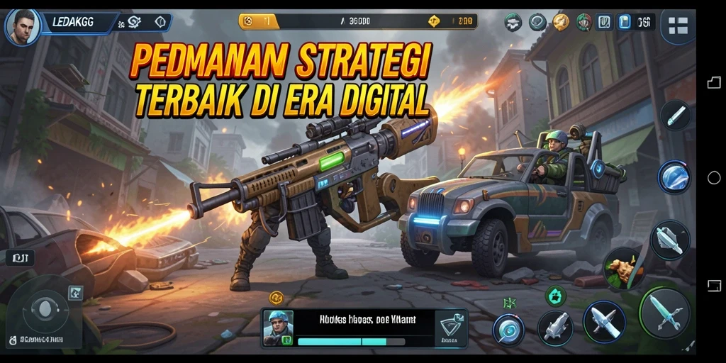 Tangkapan layar gameplay <strong>LEDAKGG</strong> menampilkan pertarungan strategis yang mendebarkan.