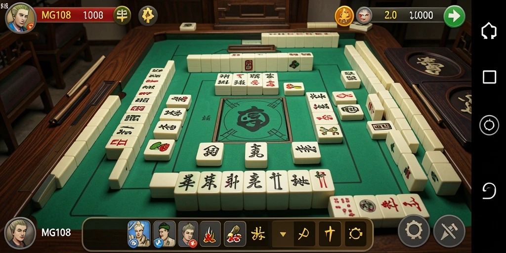 Screenshot MG108 menampilkan gameplay Mahjong yang menarik dan menantang.