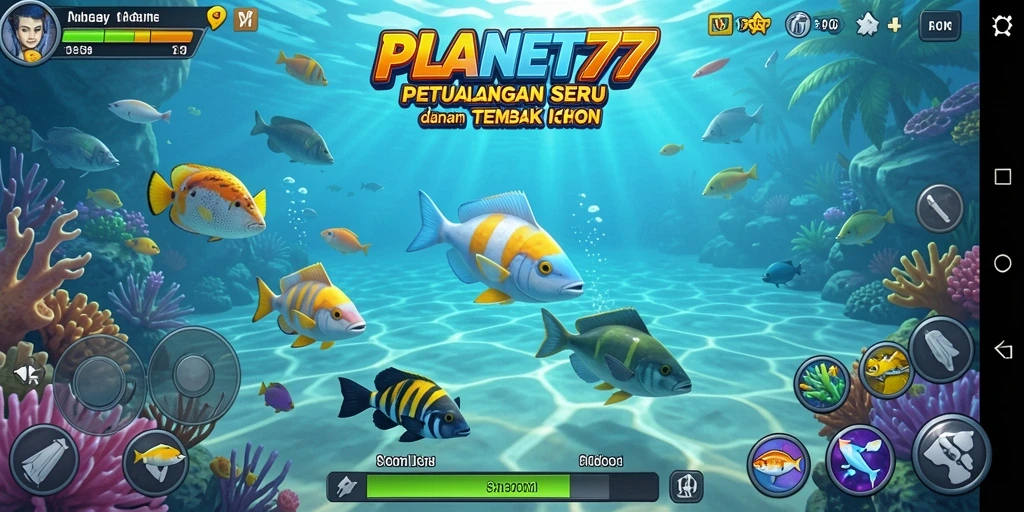 Tangkapan ikan yang mendebarkan di PLANET77.