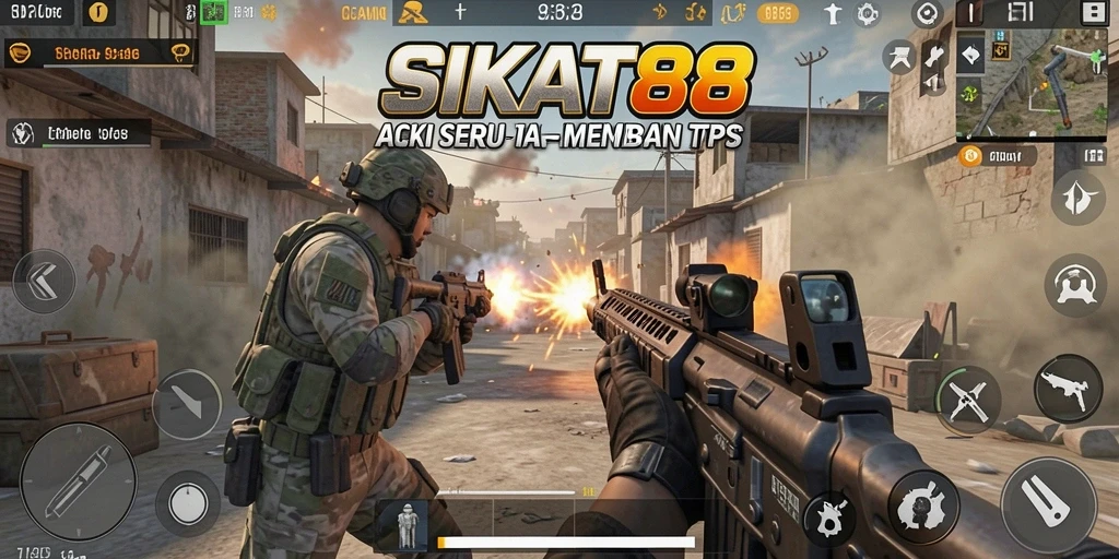 Screenshot gameplay SIKAT88 yang penuh aksi dan intens.