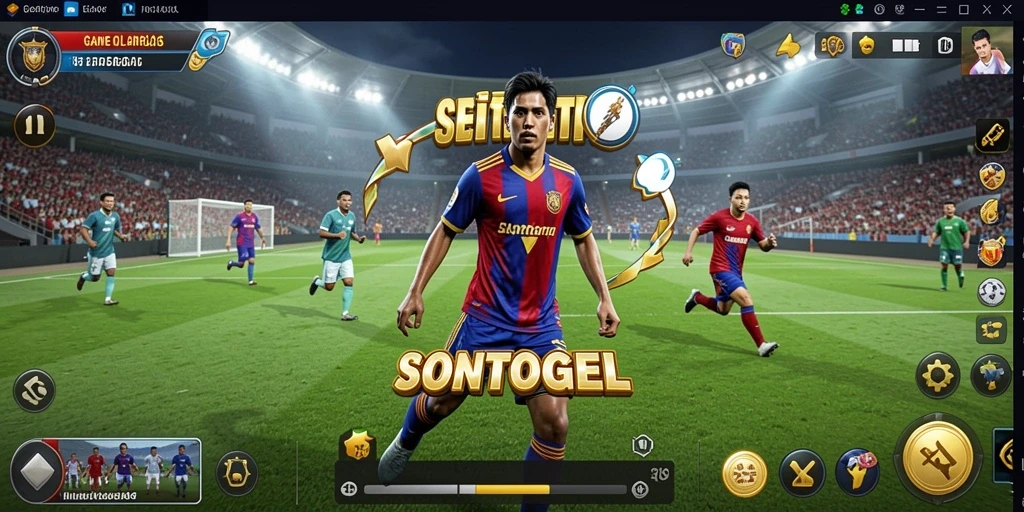 Screenshot gameplay SONTOGEL menampilkan aksi seru olahraga.