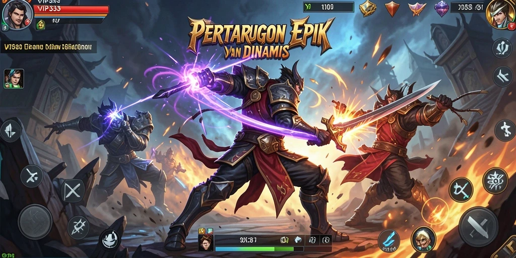 Tangkapan layar gameplay VIP333 menunjukkan pertarungan dinamis dan seru.